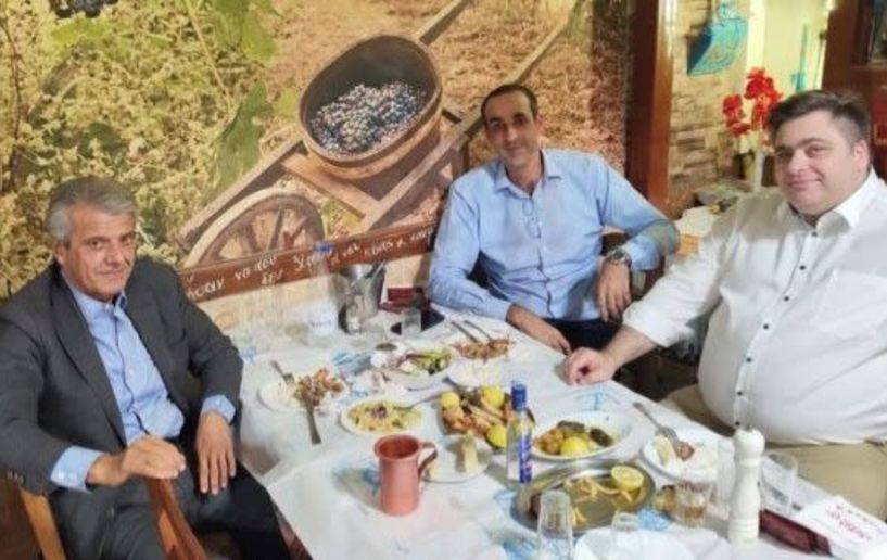 Βουτσινάς,  Δημητριάδης και Δασκαλάκης  σε χαλαρή έξοδο στα Καμίνια