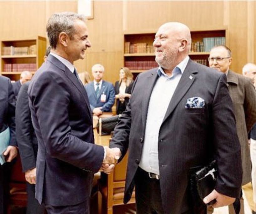 Συνάντηση του Προέδρου της Δ.Ε.Ε.Π. Ημαθίας Ηλ. Ηλιόπουλου με τον Πρόεδρο της Νέας Δημοκρατίας Κυριάκο Μητσοτάκη