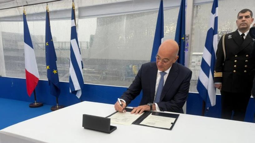 Παραδόθηκε η φρεγάτα Κίμων - «Με τις τέσσερις Belharra ο Ελληνισμός έχει το ισχυρότερο Πολεμικό Ναυτικό της Ιστορίας του» είπε ο Δένδιας