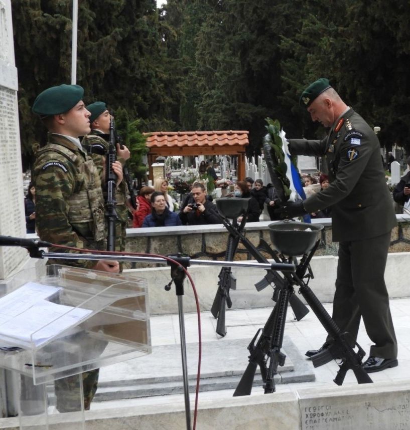 Αποχαιρετιστήρια κατάθεση του υποστράτηγου Σαράντη Τυλιγαδά - Την 1η Μεραρχία παραλαμβάνει ο Νικόλαος Γιαννόπουλος διευθυντής Ειδικών Δυνάμεων