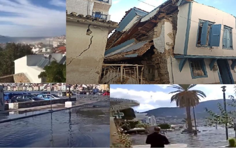 Πολύ ισχυρός σεισμός 6,7 Ρίχτερ βόρεια της Σάμου, αισθητός σχεδόν σε όλη την χώρα, ζημιές σε κτίρια, τσουνάμι έβγαλε την θάλασσα στην στεριά