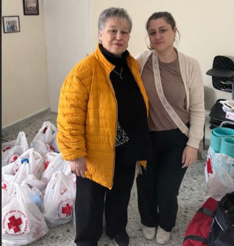 Ευχαριστίες στον Ερυθρό Σταυρό Ενότητας  Βέροιας