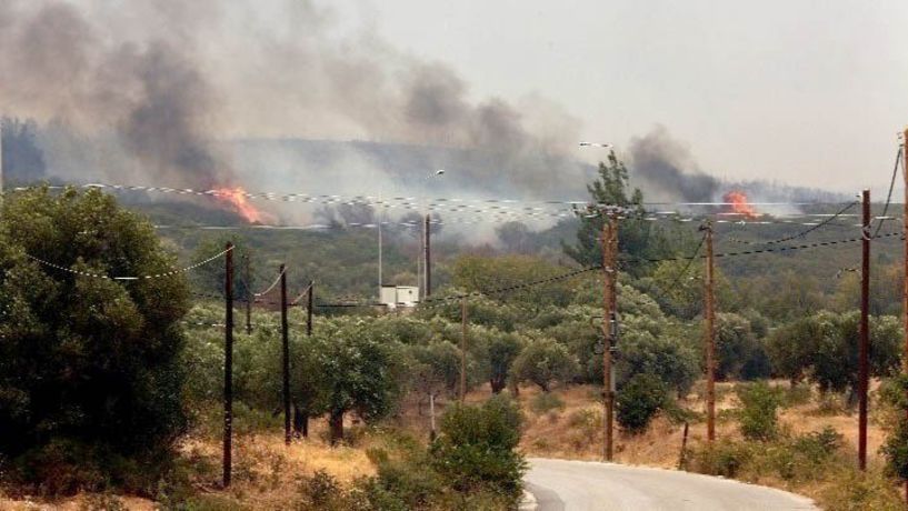 Αποκαταστάθηκε μερικώς η λειτουργία του τελωνείου των Ευζώνων, που διακόπηκε χθες λόγω φωτιάς κοντά στα σύνορα