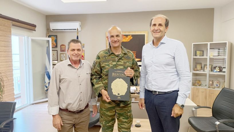Επίσκεψη του Αρχηγού ΓΕΕΘΑ Στρατηγού Δημήτριου Χούπη, στον Αντιπεριφερειάρχη Ημαθίας