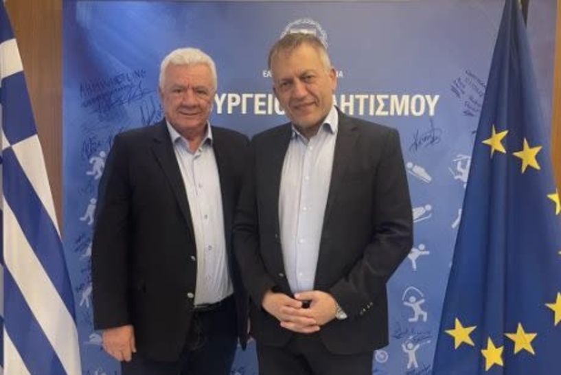 Επίσκεψη Γκυρίνη στον αν. Υπουργό Παιδείας, Γιάννη Βρούτση