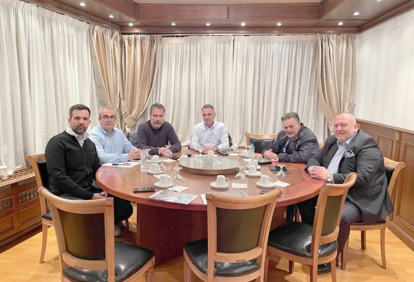 Συνάντηση του Διοικητή της Ελεγχόμενης Δομής Προσωρινής Φιλοξενίας Αιτούντων Άσυλο Βέροιας με τον Πρόεδρο και την Διοικητική Επιτροπή του Επιμελητηρίου Ημαθίας