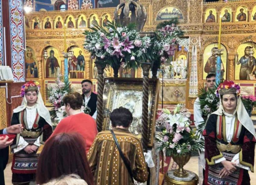 Υποδοχή Ιεράς Εικόνας Παναγίας Βηματάρισσας στον Ιερό Ναό Αγίου Ελευθερίου Επισκοπής Νάουσας
