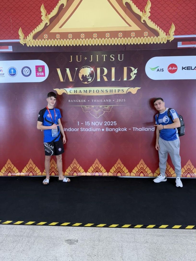 Ο αθλητής του Α.Π.Σ. Ρωμιος, Γιάννης Κουτόβας, στο Παγκόσμιο Πρωτάθλημα Ζιου-Ζίτσου στο Μπανγκόκ της Ταϊλάνδης