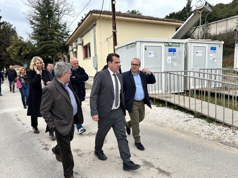 Βέροια: Στην ελεγχόμενη Δομή προσωρινής φιλοξενίας αιτούντων Άσυλο,  ο υπουργός  Μετανάστευσης, Θάνος Πλεύρης