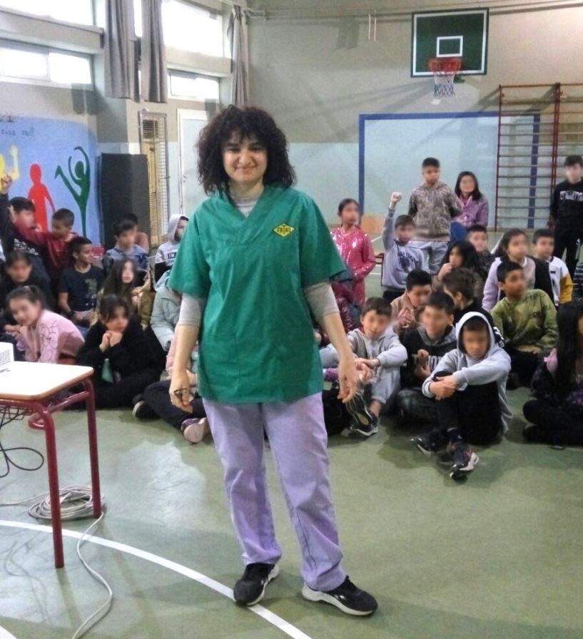Ενημερωτική δράση  στο 2ο Δημοτικό Μακροχωρίου  για το έργο του Δημοτικού  Κτηνιατρείου-Καταφυγίου του Δήμου Βέροιας