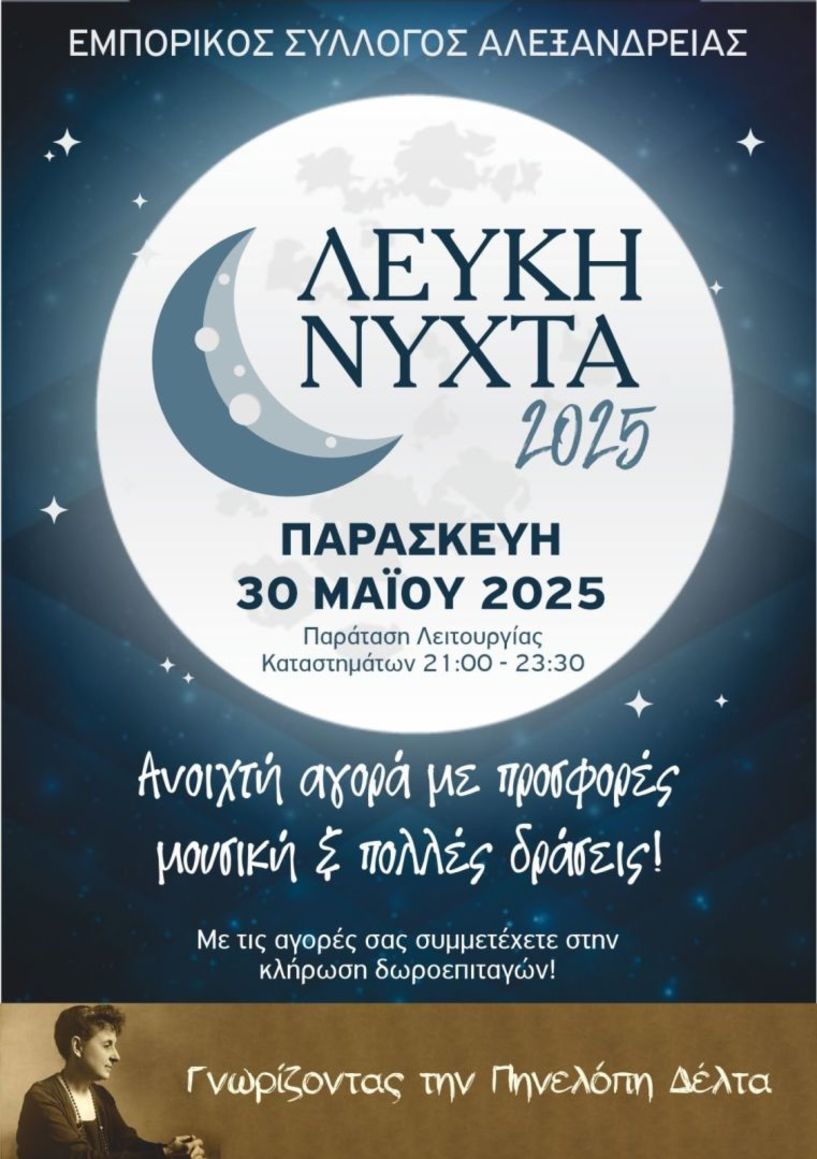 ΕΜΠΟΡΙΚΟΣ ΣΥΛΛΟΓΟΣ ΑΛΕΞΑΝΔΡΕΙΑΣ “Λευκή Νύχτα” και  τρόπος συμμετοχής των καταναλωτών στη δράση