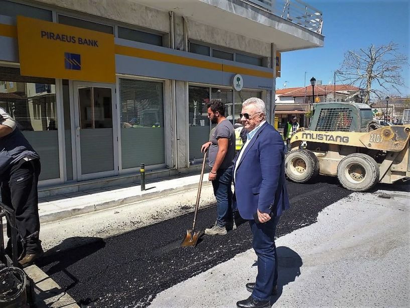 Επίσκεψη του Δημάρχου Π. Γκυρίνη στη Μελίκη - Ενημερώθηκε για την πρόοδο του έργου κατασκευής Αποχετευτικού Δικτύου