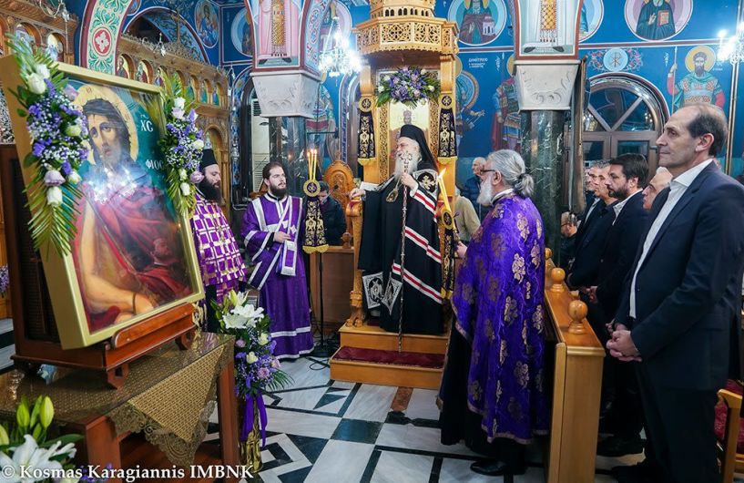 Στη Μελίκη για τον Όρθρο της Μεγάλης Τετάρτης ο Μητροπολίτης