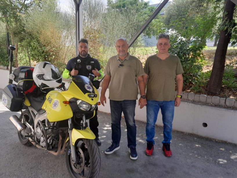 Μηχανή  ταχείας κυκλοφορίας στην υπηρεσία  του ΕΚΑΒ Ημαθίας
