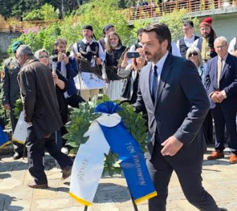 Ο Τάσος Μπαρτζώκας στις εκδηλώσεις μνήμης για το Ολοκαύτωμα της Ηρωικής Πόλης της Νάουσας -«Η θυσία της Νάουσας είναι διαρκής υπενθύμιση ευθύνης για όλους μας»