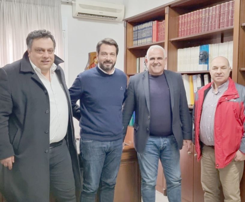 Με εκπροσώπους του ΓΟΕΒ Θεσσαλονίκης συναντήθηκε ο Τάσος Μπαρτζώκας
