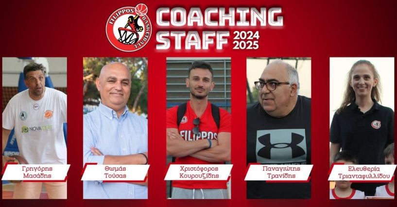 Φίλιππος Βέροιας: Το προπονητικό team των τμημάτων υποδομής