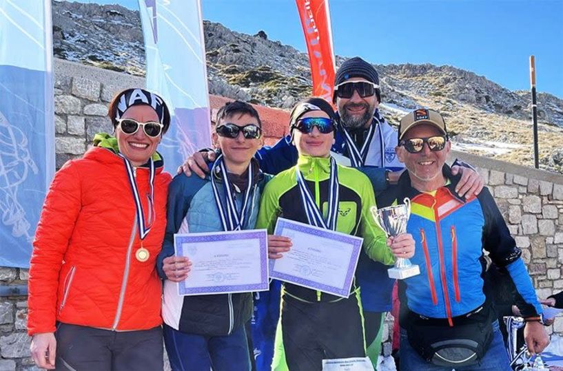 Διακρίσεις Ναουσαίων στο πανελλήνιο πρωτάθλημα ορειβατικού σκι στον Παρνασσό