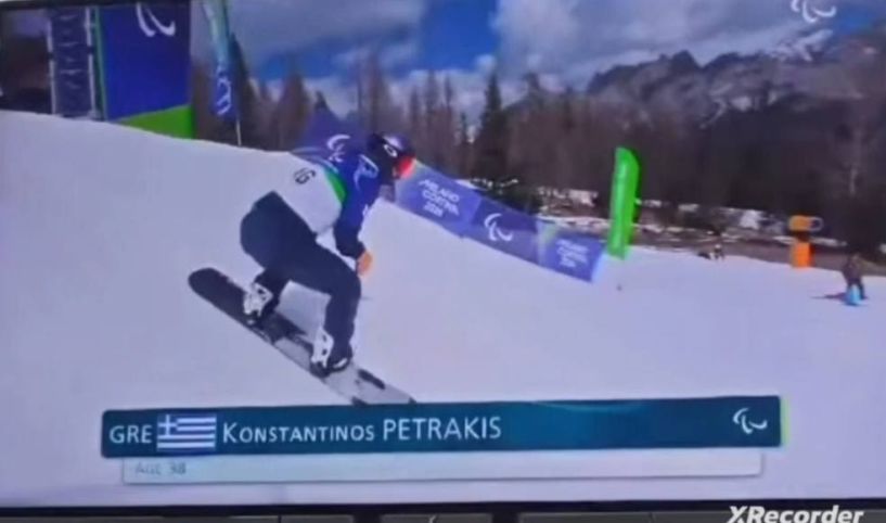 17ος στο Banked Slalom και 18ος στο Snowboard Cross o Κωνσταντίνος Πετράκης στους 14ους Χειμερινούς Παραολυμπιακούς Αγώνες Milano Cortina 2026