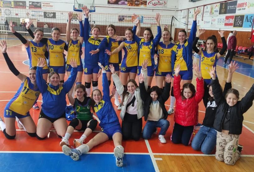 Βόλεϊ - Πρωτάθλημα παγκορασίδων: 3x3 για τον Ποσειδώνα Βέροιας μετά τη νίκη επί του Αιγινίου με 3-0 σετ