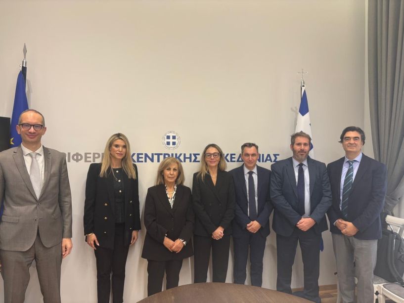 Συνάντηση της Περιφερειάρχη Κεντρικής Μακεδονίας με τη Διευθύνουσα Σύμβουλο της Enaon EDA για την ανάπτυξη των υποδομών  φυσικού αερίου 