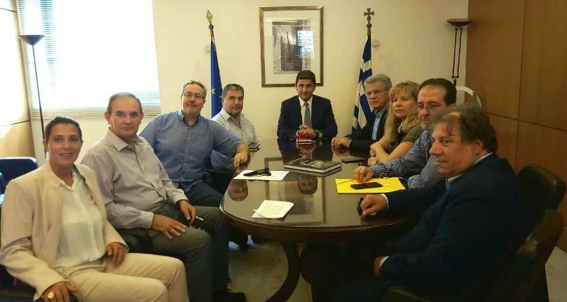 Συνάντηση υφυπουργού Αθλητισμού Λευτέρη Αυγενάκη με το Δ.Σ. των αθλητικών συντακτών