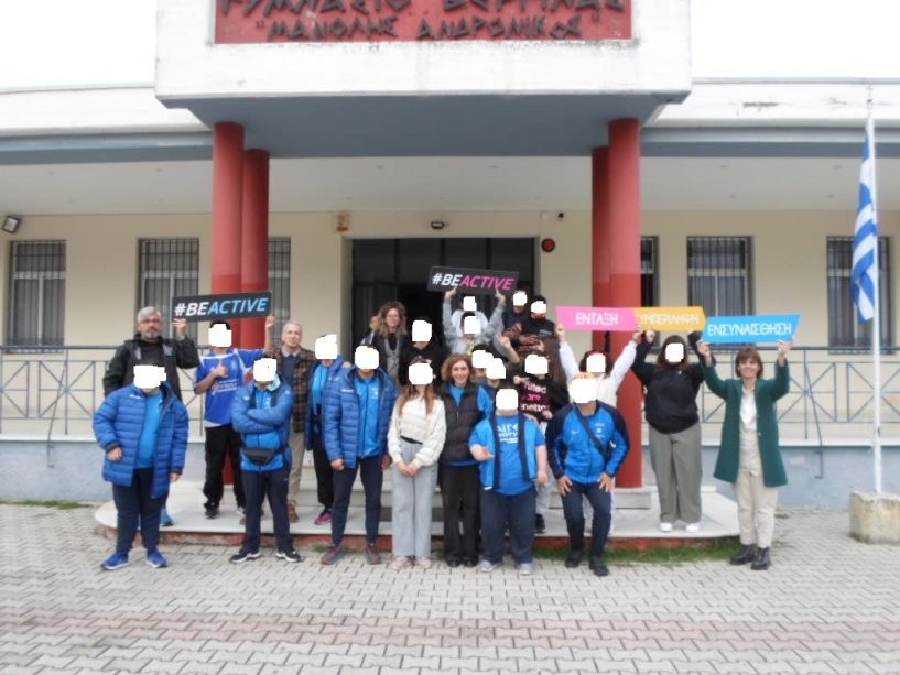 Επίσκεψη αθλητών του «Αιγές Βεργίνα» στο Γυμνάσιο Βεργίνας