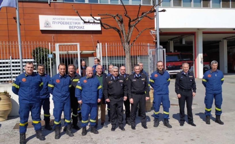 Επίσκεψη αρχηγού του Πυροσβεστικού Σώματος στην Π.Υ. Βέροιας