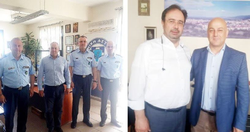 Με την ηγεσία της Αστυνομικής Δ/νσης Ημαθίας και τον δήμαρχο Βέροιας συναντήθηκε ο Βασίλης Κοτίδης