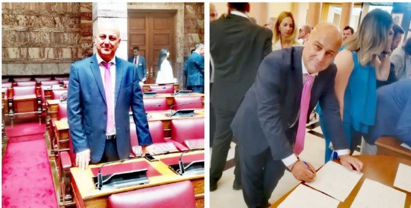 Στην ίδια περίπου θέση ορκίστηκε ξανά στη Βουλή  ο Βασίλης Κοτίδης