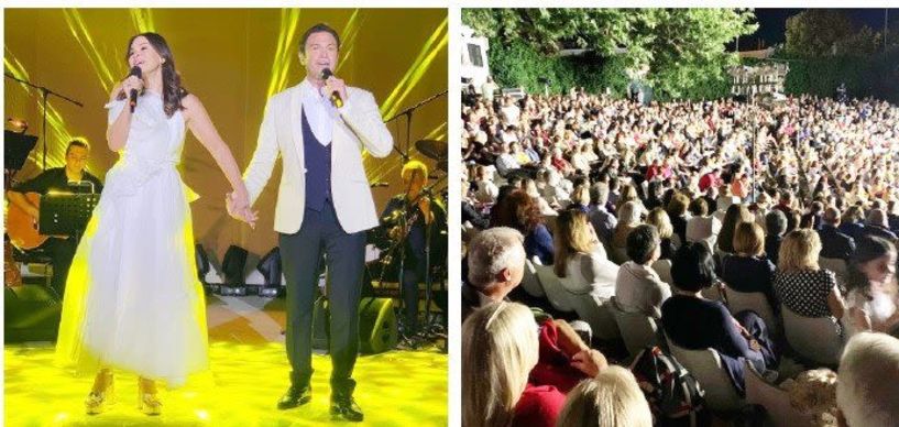 «Μάγεψαν» το κοινό της Νάουσας ο Μάριος Φραγκούλης και η Deborah Myers!