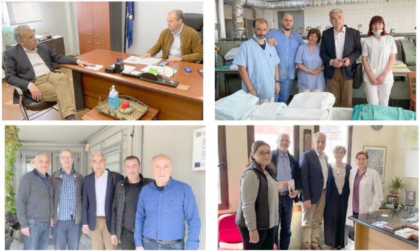 Επισκέψεις του υπ. βουλευτή ΣΥΡΙΖΑ-ΠΣ Πέτρου Τσαπαρόπουλου σε Νοσοκομείο - ΠΦΥ - ΕΦΚΑ