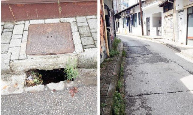 Θέλει κλείσιμο η τρύπα μπροστά στις δημόσιες τουαλέτες