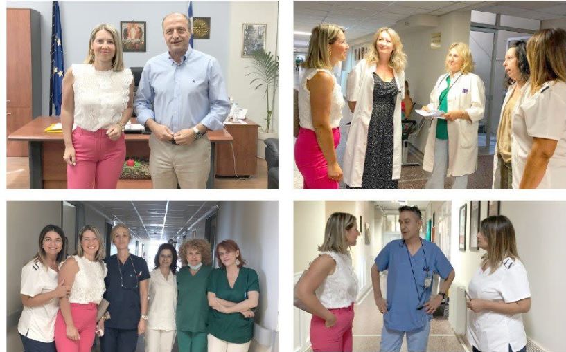 Το Νοσοκομείο Βέροιας επισκέφθηκε η υποψήφια περιφερειακή σύμβουλος Συρμούλα Τζήμα