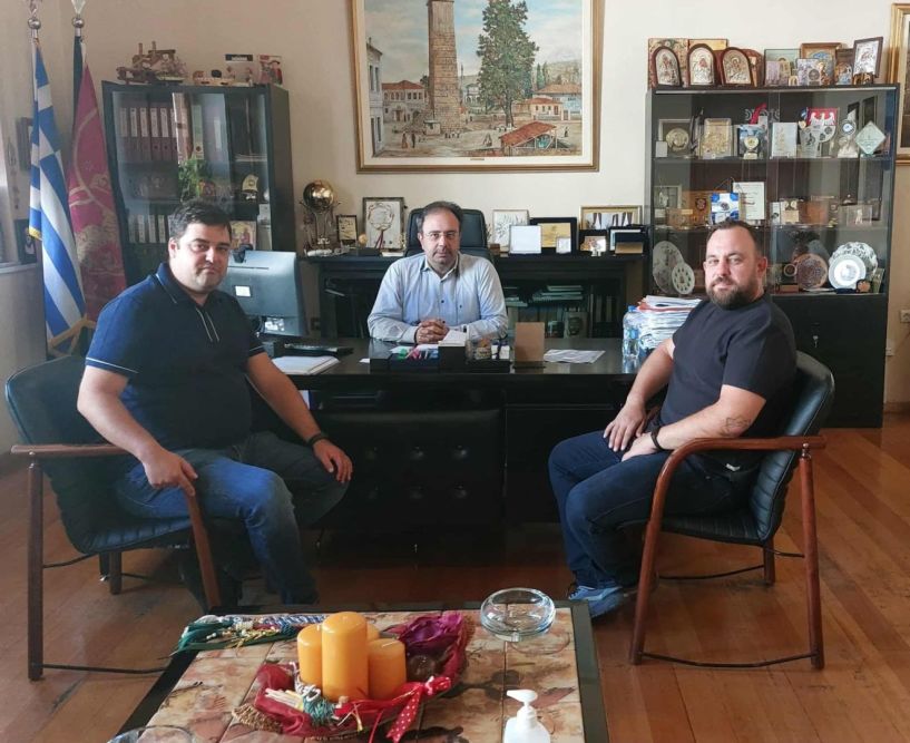 Εθιμοτυπική επίσκεψη στον Δήμαρχο Βέροιας από τους νέους  προέδρους του Συλλόγου Ζαχαροπλαστών  και του Σωματείου  Αρτοποιών Βέροιας 
