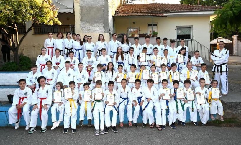 Θερινές εξετάσεις ζωνών στο Taekwon-Do Νάουσας