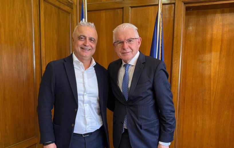 Αποζημιώσεις για παγετό και Χαλαζική Προστασία στο μενού της συζήτησης του Λάζαρου Τσαβδαρίδη με τον Πρόεδρο του ΕΛΓΑ