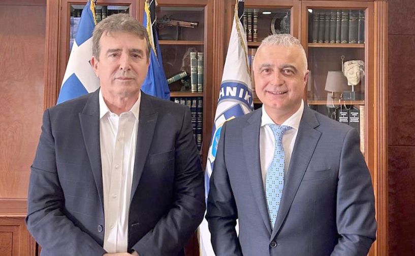 Συνάντηση Τσαβδαρίδη - Χρυσοχοϊδη για την ενίσχυση των  αστυνομικών υπηρεσιών στην Ημαθία