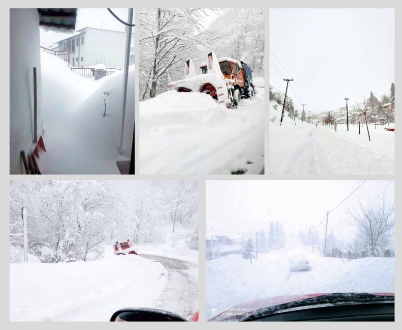 Χωρίς ρεύμα μια ολόκληρη ημέρα τα χωριά στα Πιέρια λόγω χιονιού!!!