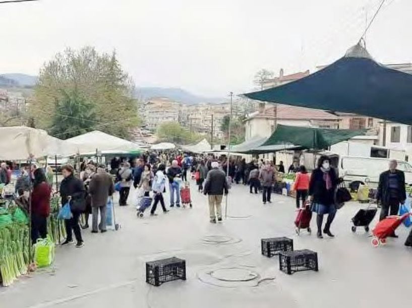 Με αυξημένη κίνηση η χθεσινή λαϊκή της Βέροιας, αλλά εντός μέτρων!