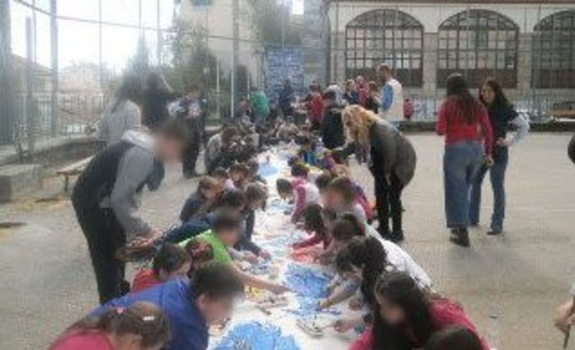 Πρόσφυγες και μαθητές  της Βέροιας μαζί,  στο 3ο Δημοτικό Σχολείο