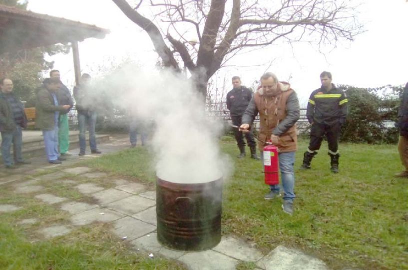 Εκπαίδευση ομάδων   πυροπροστασίας-  πυρασφάλειας στο   Νοσοκομείο Νάουσας