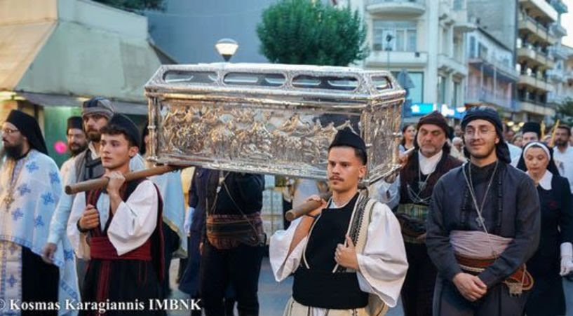 Πανηγυρικές θρησκευτικές εκδηλώσεις στη Βέροια για τον πολιούχο Όσιο Αντώνιο τον Νέο -Πάνδημη Ιερά Λιτανεία το απόγευμα της Δευτέρας
