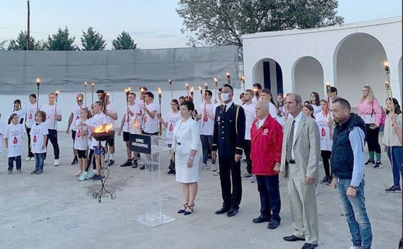 Στον Δήμο Αλεξάνδρειας -  Με επιτυχία ολοκληρώθηκε η υποδοχή της «Φλόγας της Αγάπης»