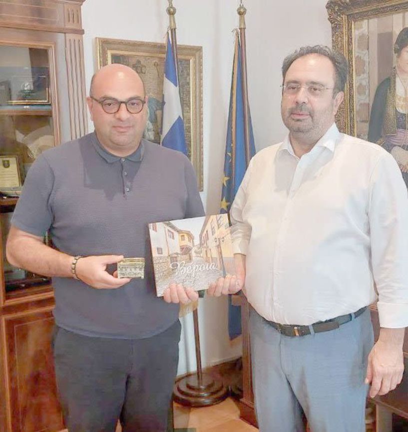 Τον Γενικό Πρόξενο  της Γεωργίας υποδέχθηκε ο Δήμαρχος Βέροιας