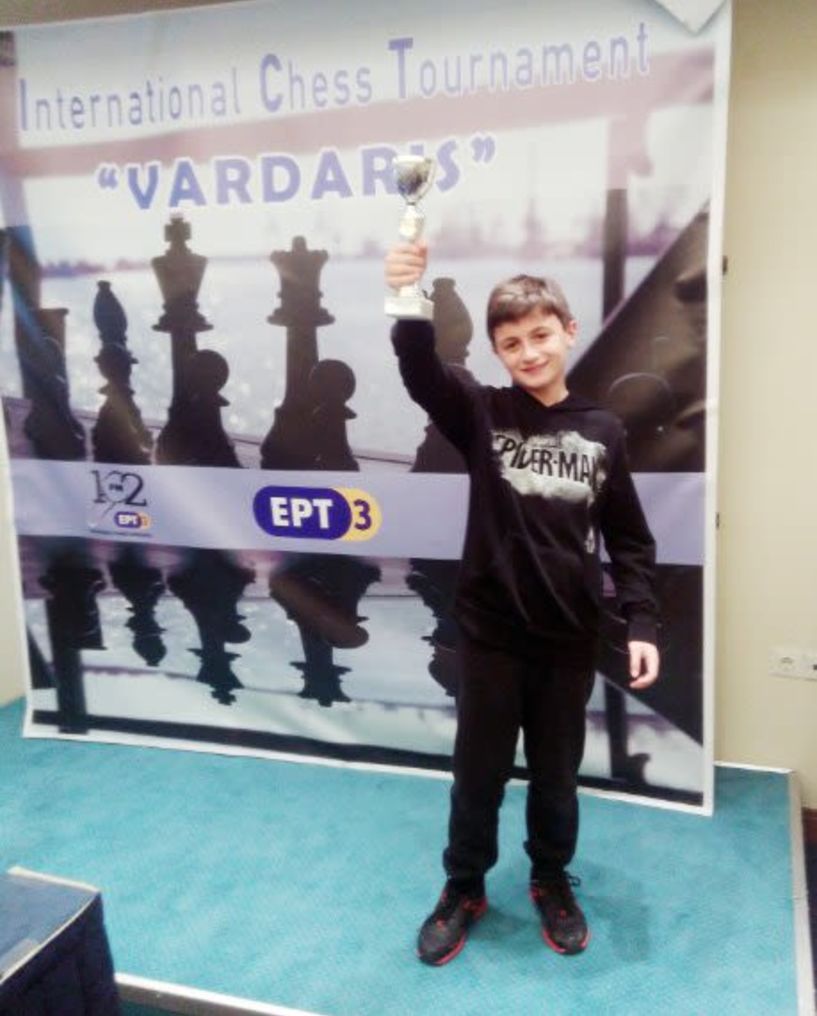 Μεγάλη διάκριση Ημαθιώτη μαθητή σε Διεθνές Σκακιστικό Τουρνουά