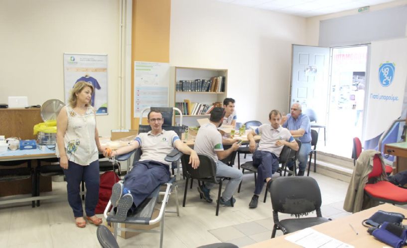 Πολιτιστικό Κέντρο Εργαζομένων και Συνταξιούχων  του ΟΤΕ Ημαθίας - Μεγάλη συμμετοχή στην   καθιερωμένη εθελοντική αιμοδοσία