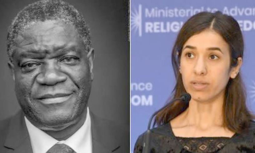 Νόμπελ Ειρήνης 2018 στον Denis Mukwege  και τη Nadia Murad