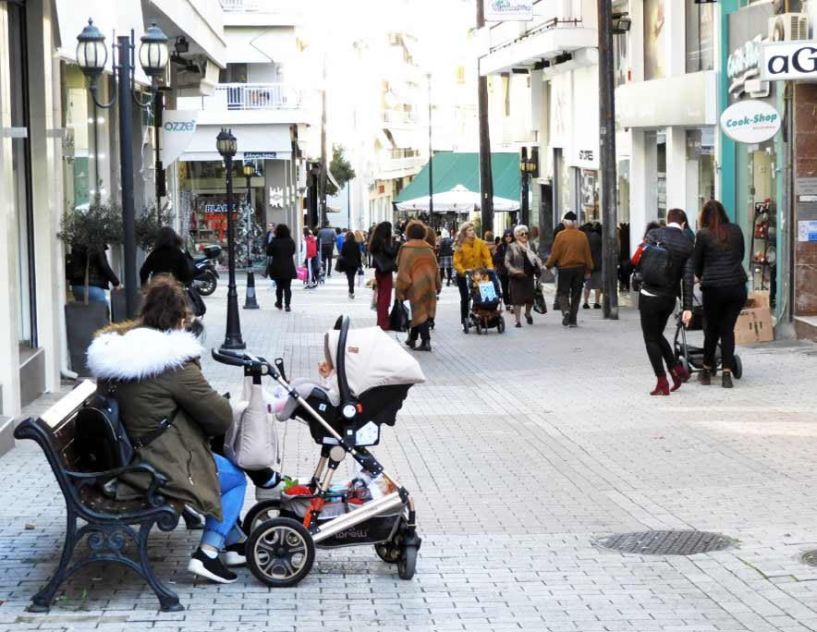 Αισθητά μεγαλύτερη χθες,  η κίνηση στην Αγορά της Βέροιας