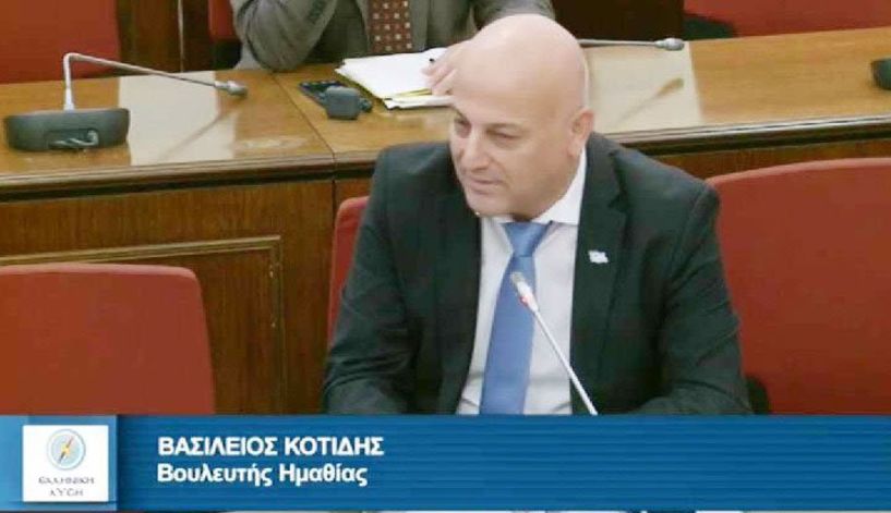 Ο βουλευτής Ημαθίας Βασίλης Κοτίδης  στην Επιτροπή Οδικής Ασφάλειας